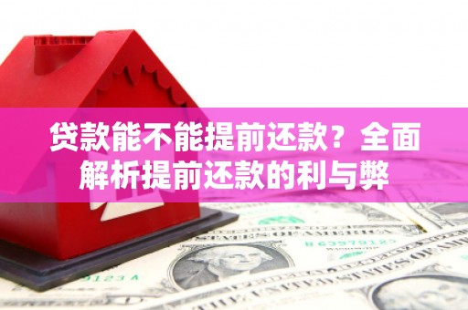 敖汉旗贷款能不能提前还款？全面解析提前还款的利与弊