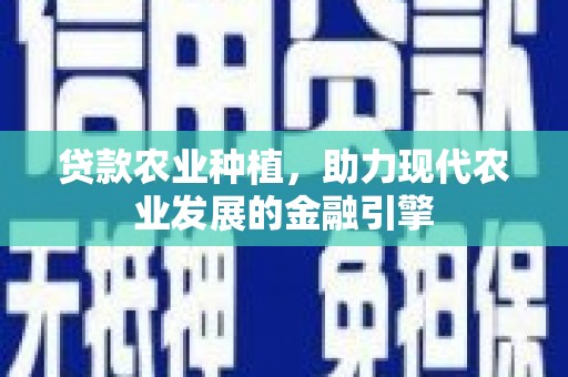 敖汉旗贷款农业种植，助力现代农业发展的金融引擎
